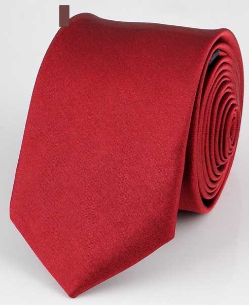 Corbata roja estrecha informal para hombre, corbata negra delgada para hombre, accesorios sencillos para , corbatas formales de C005, 5cm: c11 Warm Red