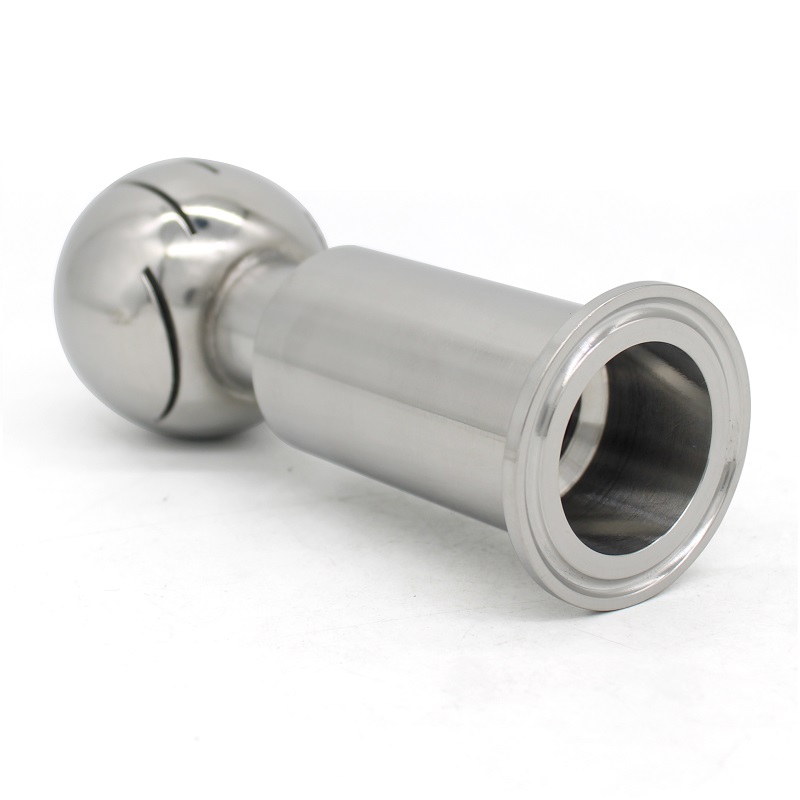 Bola de limpieza de Spray rotativa inoxidable SUS304, triple abrazadera de 1,5 pulgadas para tanque CIP, cerveza casera