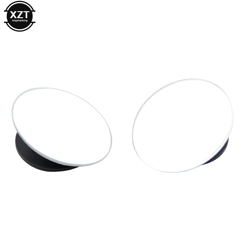 Car borderless small round mirror 360 degree reversing blind spot mirror convex mirror rear view rotating mirror glass
