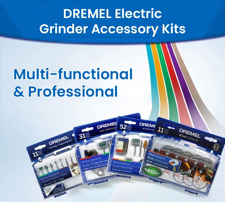 Dremel Multipurpose Set All-Purpose Rotary Tool Accessory Kit 687-01 686-01 689-01 EZ688-01 for Use Wood Metal and Glass