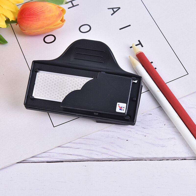 1pcs Fine Art Lead Sharpener Double-sided Pencil Sharpening Sharpener Sketching Board Pencil Sharpening Clip