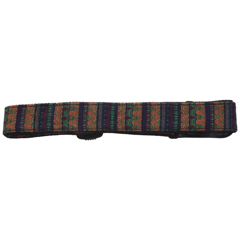 Verstelbare 75-130Cm Ukulele Gitaarband Katoen Lederen Sling Gesp Met Staart Nagel: Green