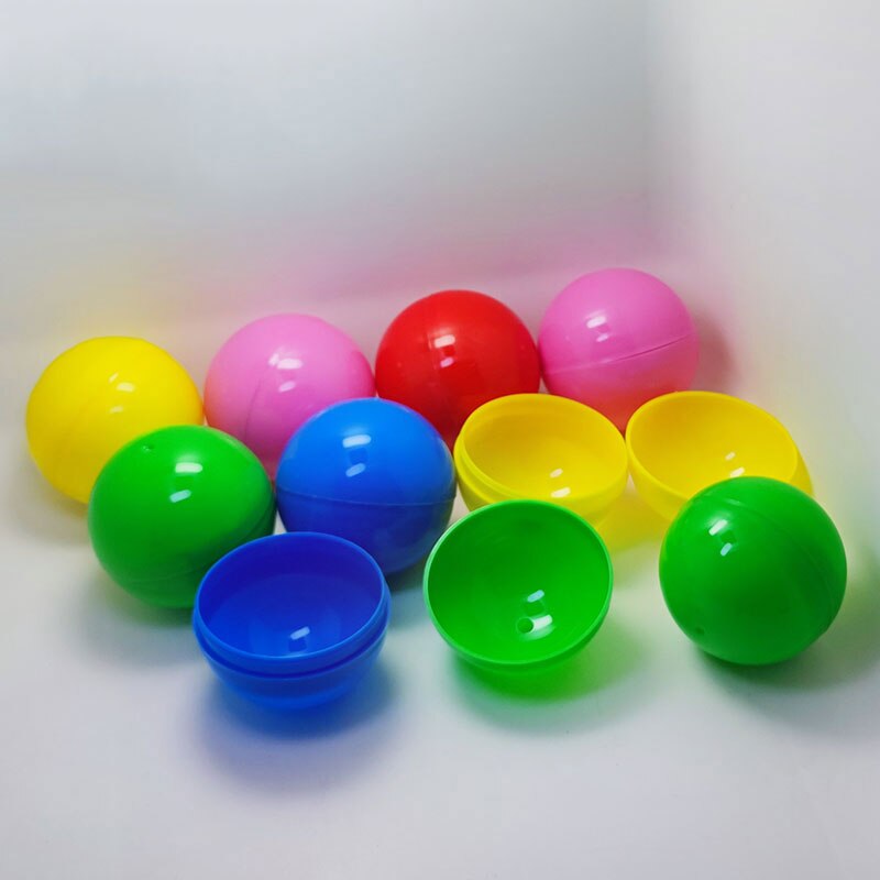 50 Stks/partij 65Mm 2.6 Inch Plastic Speelgoed Capsules Lege Mix Kleurrijke Big Size Ronde Ballen Gumball Machine Bulk Voor automaat