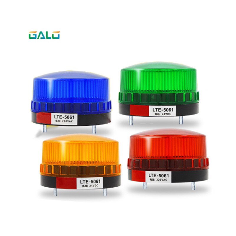 Gate opener Waterproof mini lamp Security Alarm Strobe Warning Signal Flashlight Red, Yellow, Blue,green Optional（With sound）