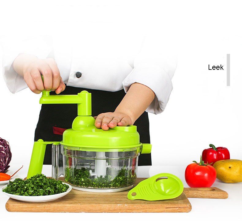 Multifunctional Kitchen Manual Vegetable Large Capacity Nut Onion Chopper Hand Pull Food Meat Grinder Egg Sauces Blender