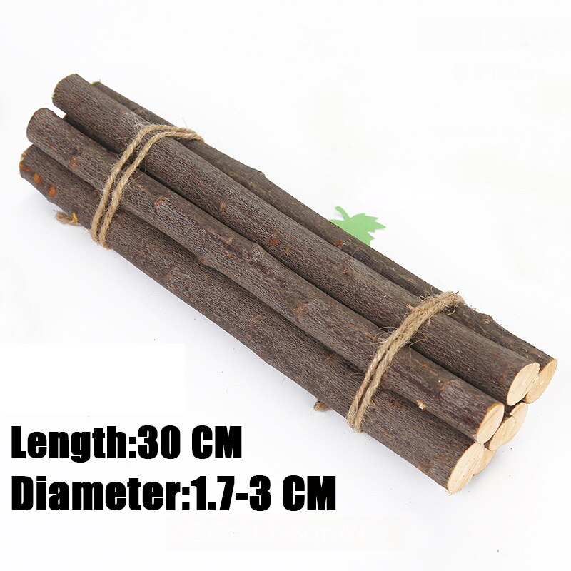 50 Stuks Houten Stok Natuurlijke Tak Boomschors Log Schijven Sticks Diy Ambachtelijke Benodigdheden Voor Bruiloft Party Schilderij Decoratie: 05-30cm 7PCS