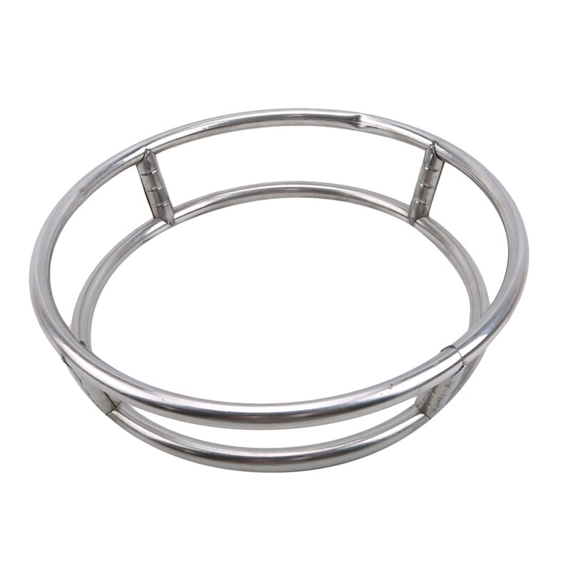 Diameter 28cm/30cm Stainless Steel Wok Rack Round Type Pot Rack Pot Ring Soup Pot Holder Shelf Kitchen Supplies