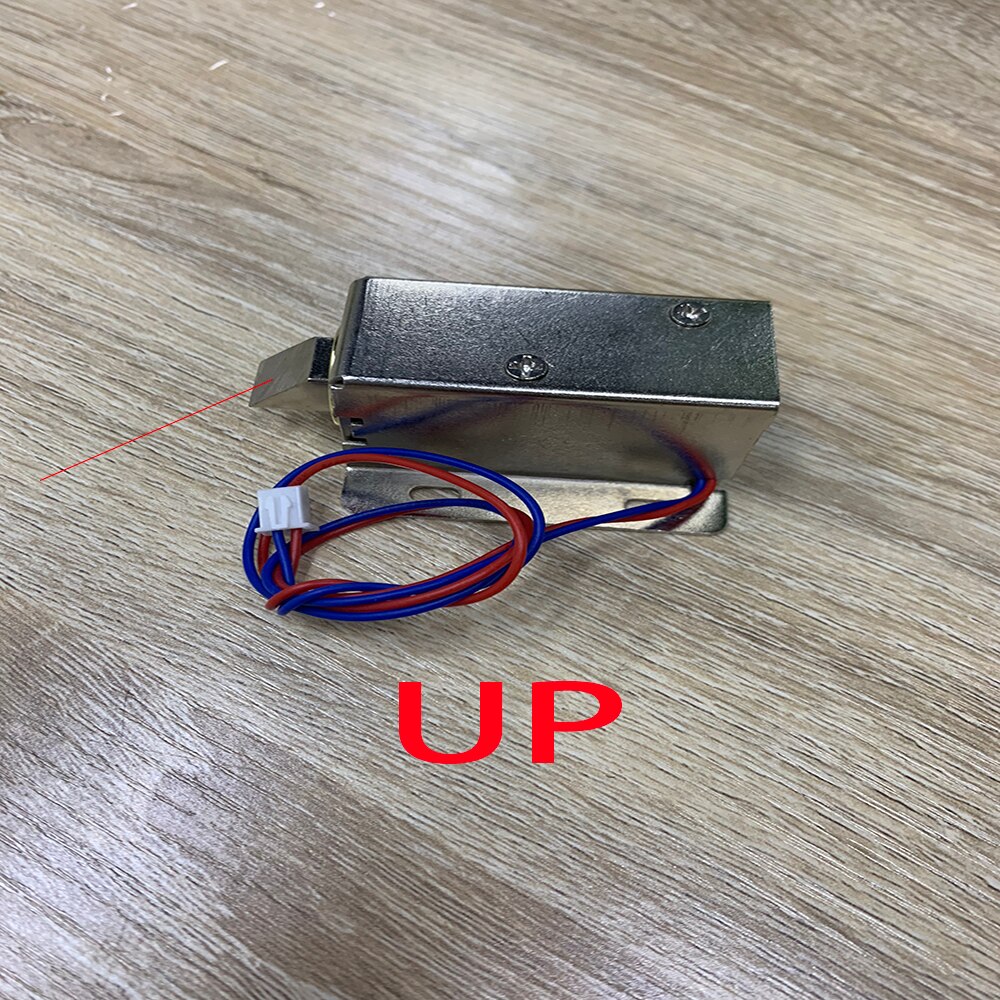Cerradura electrónica subminiatura de 12V y 0,4 A, ensamblaje de liberación de puerta, Bloqueo de Control de acceso solenoide: 12V 0.4A UP