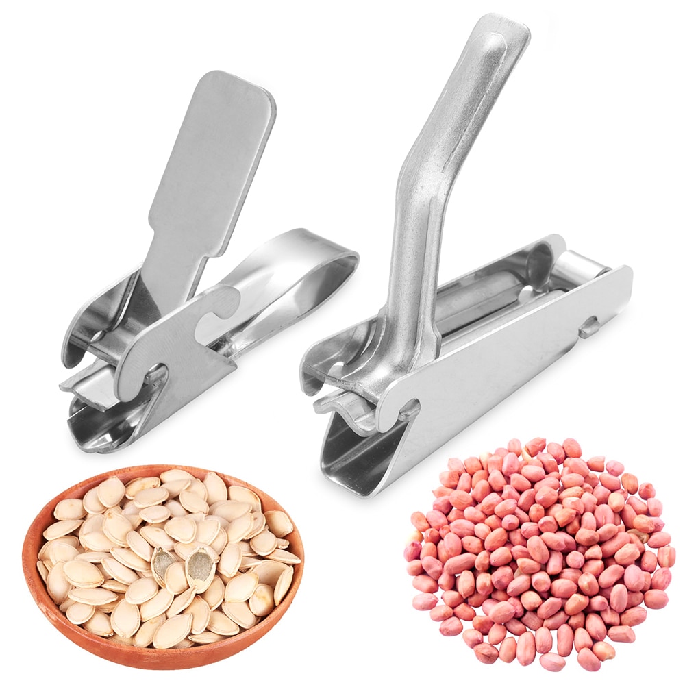 1PC Stainless steel Sheller Nuts Opener Melon Seed Plier Clamp Pistachio Opener Sunflower Seeds Peeler Walnut Kitchen Tools
