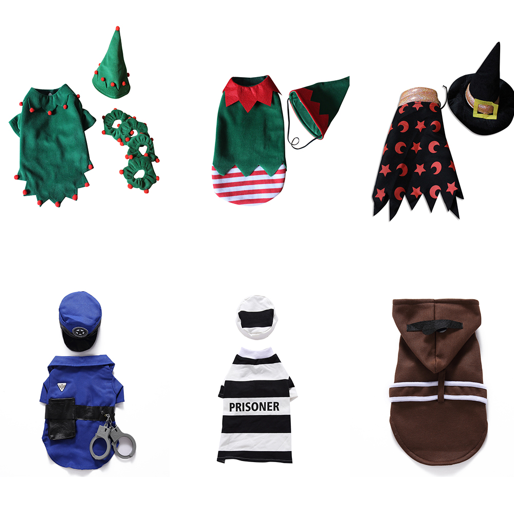 Hond Kerstpak Hond Halloween Kostuums Katten Kleding Voor Chihuahua Kerst Clown Huisdier Kleding Kostuum Voor Katten Kleding