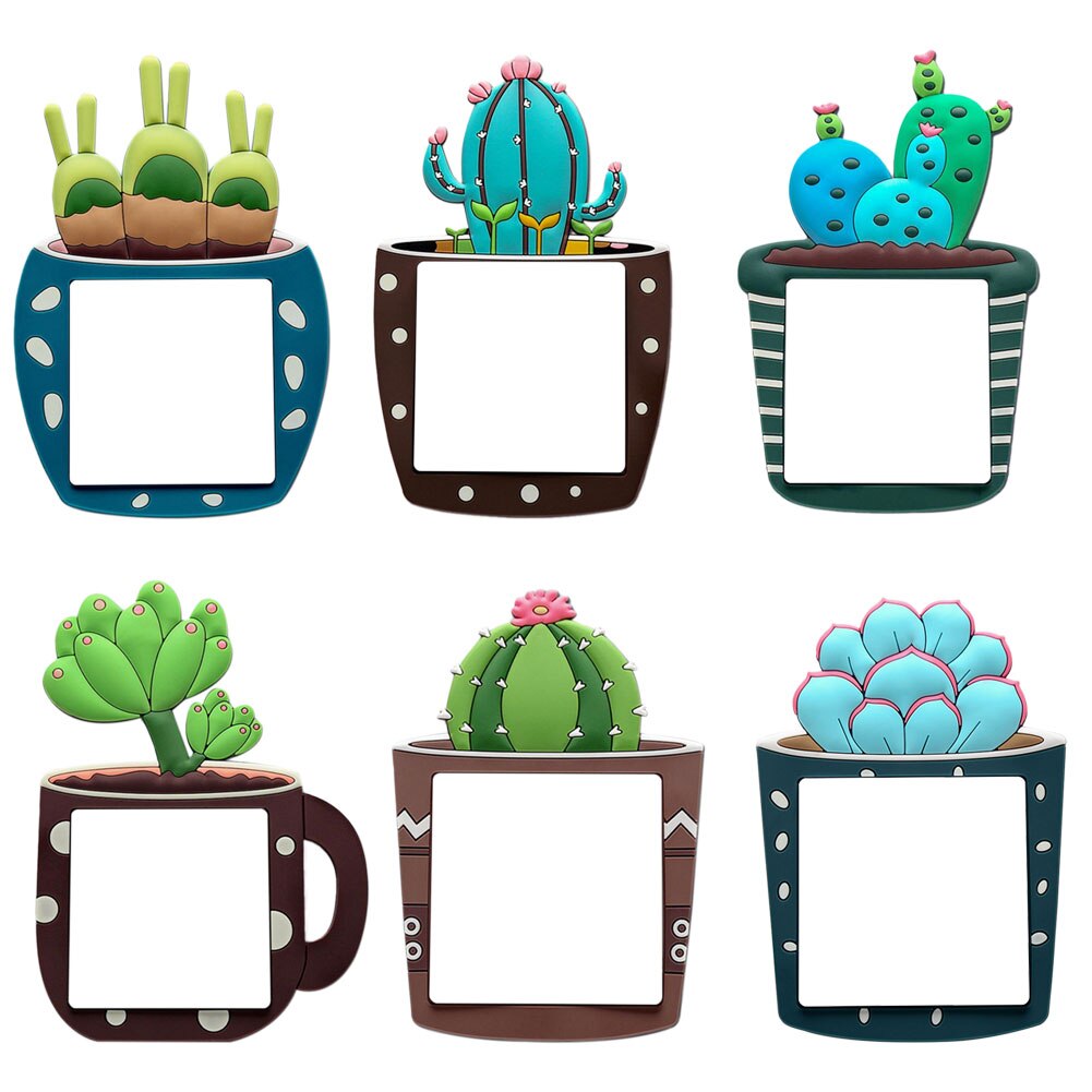 Autocollants pour interrupteur mural Fluorescent en Silicone, 1 pièce, mignon dessin animé Cactus 3D, décoration de la maison