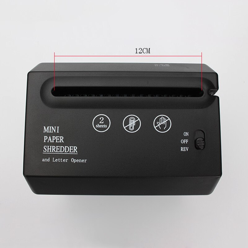 Mini elektrisk makuleringsmaskin  a6 knuser papirdokumentkuttemaskin med brevåpner for hjemmekontor desktop dq
