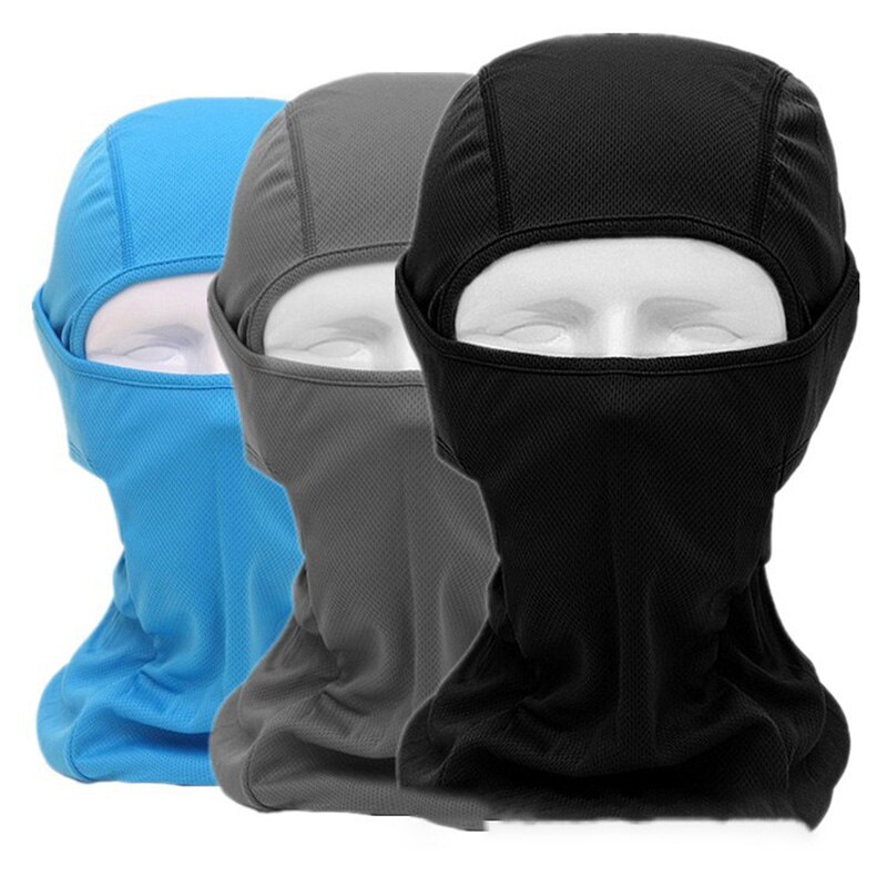 Lente Zomer Winddicht Ademend Balaclava Masker Goede Volledige Gezicht Ski Mask Mesh Stof Effen Kleur Balaclava