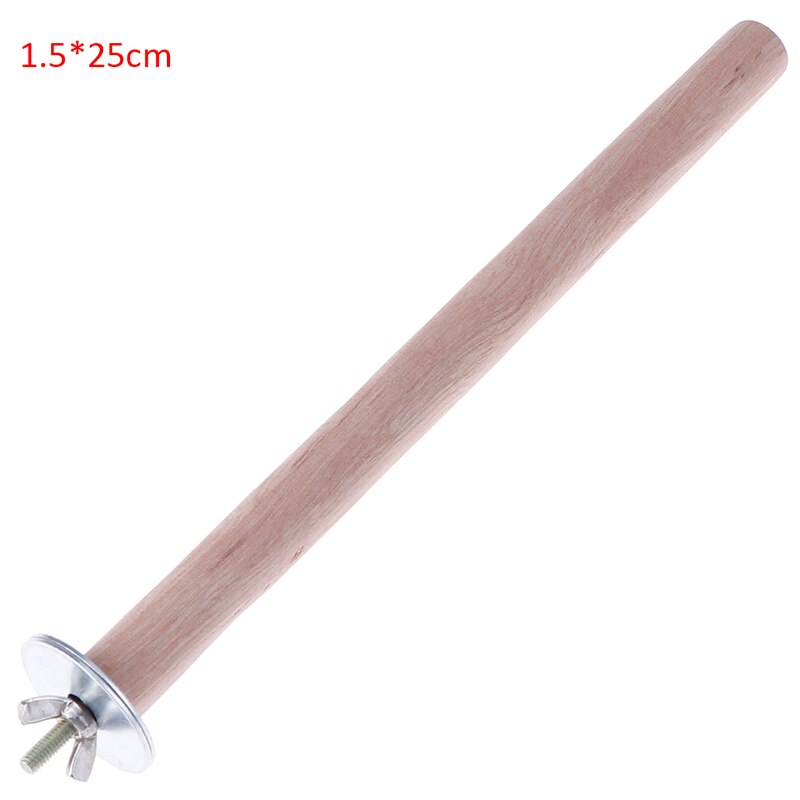 Wooden Parrot Stand Stick Perch for BirdsToy Bird Cage Accessories 1Pc: 1.5x25cm