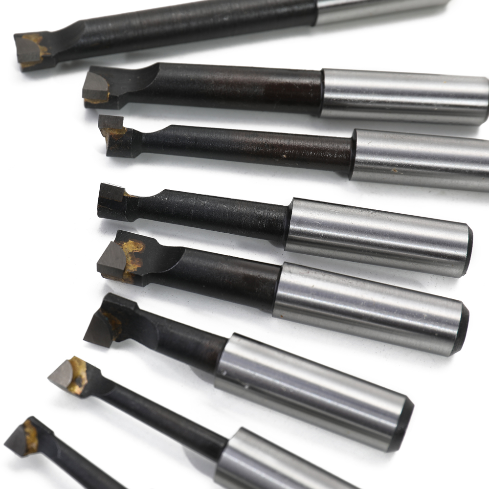 Meterk 9PCS 12mm Shank Boring Bar Set Hard Alloy Carbide Tipped Bars Boring Lathe Hole Milling Machine Tool Accessories