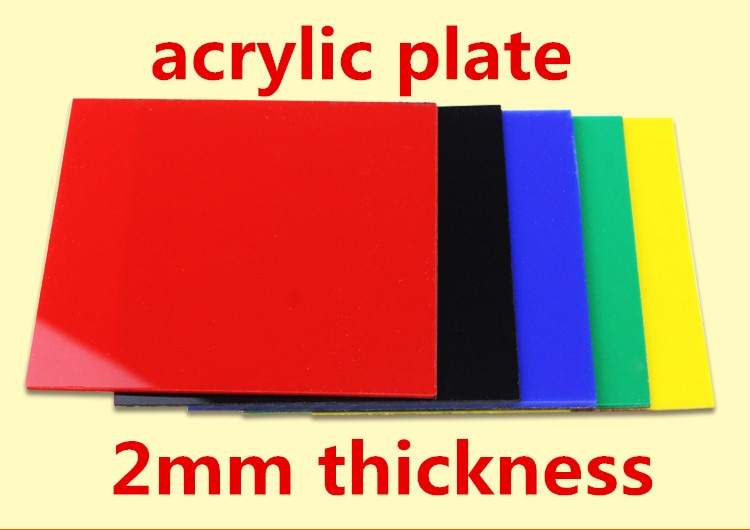 2mm dicke PMMA PMMC acryl platte opazität Organische Glas undurchsichtig plexiglas werbung produktion GELB verrotten Grün Blau Schwarz