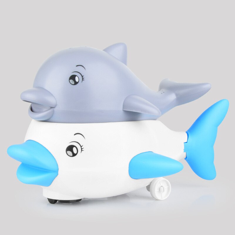 Elektrische Inductie Water Dolfijn Baby Bad Bad Speelgoed Met Verlichting Muziek Omnidirectionele Opspattend Water Bal Speelgoed Voor Kinderen