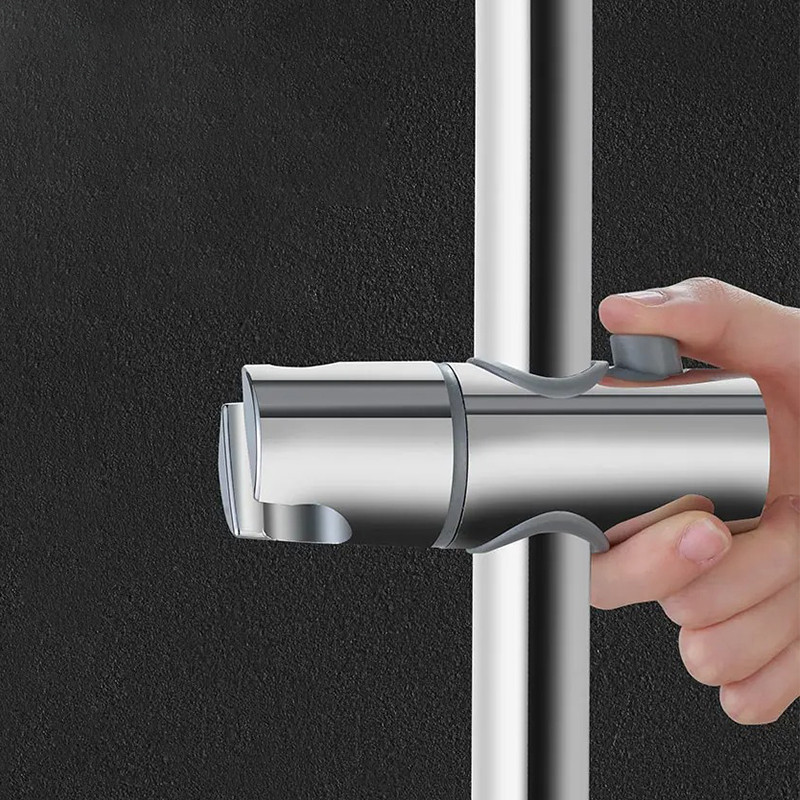 Shower Slide Bar Combo Hand Held Shower Head Holder Wall Mount ABS Chrome Plated Shower Sliding Bar Set