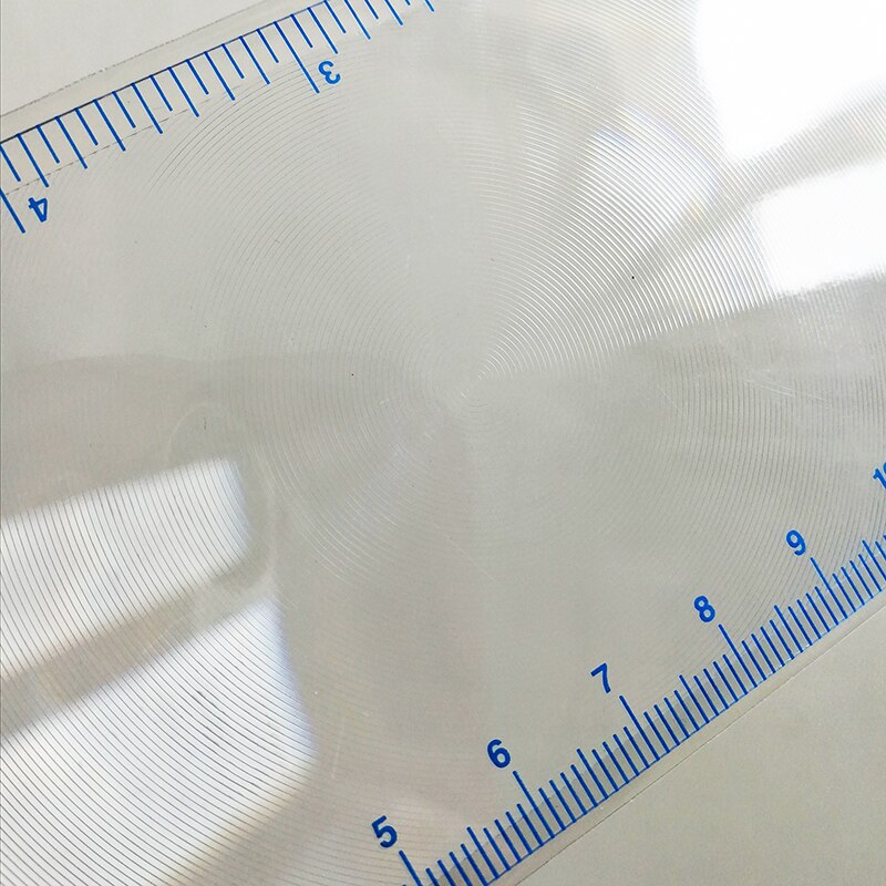 5 stk 3x linse fresnel lup bogmærker og lineal læseværktøj ultratynd bærbar fresnel lup 188 x 65mm/7.4 '' x2.6 ''