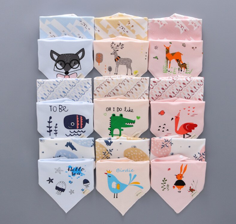 2 teile/los Baby lätzchen baumwolle weiche bandana schal rülpsen tuch für neugeborene Baby mädchen jungen Flamingo dreieck Lätzchen