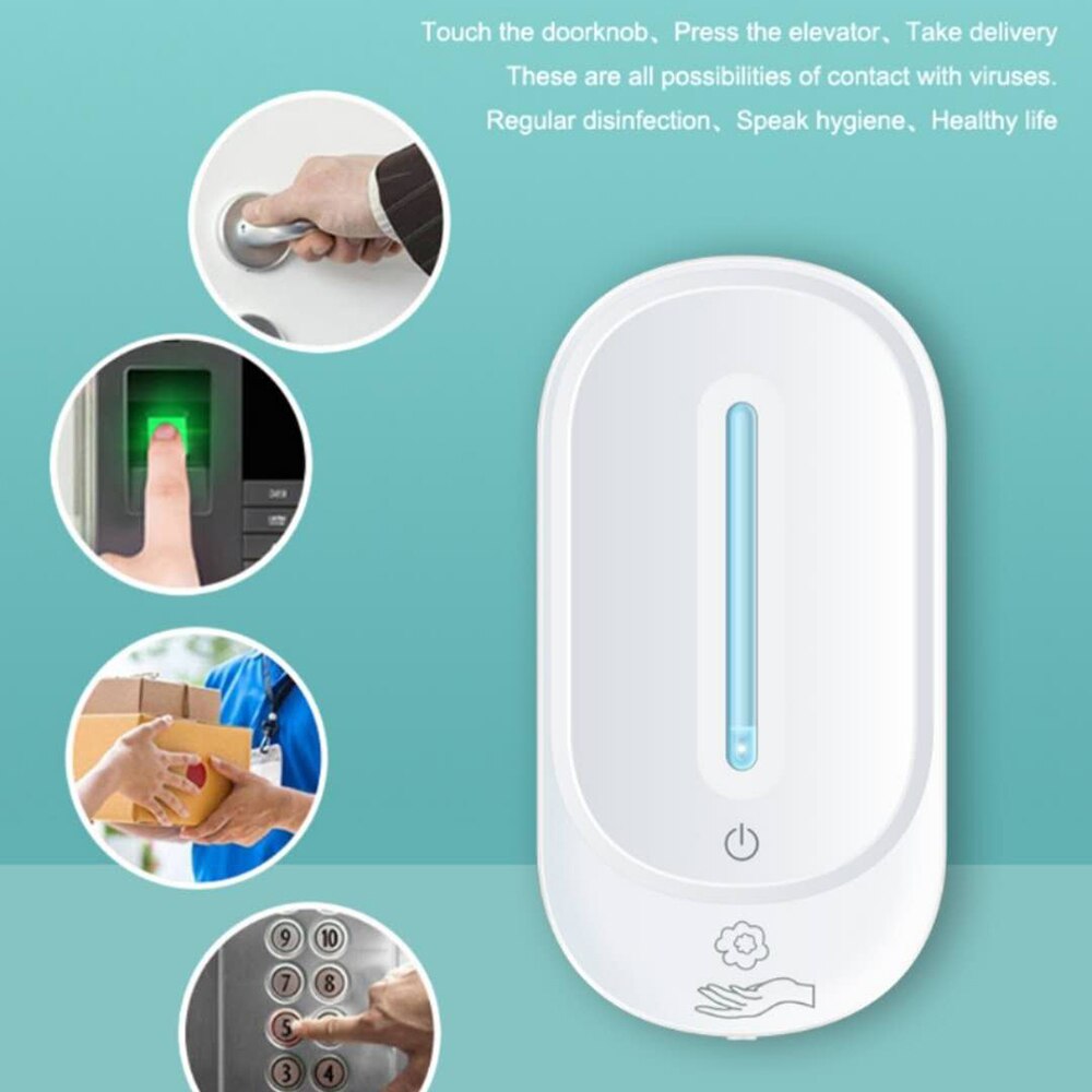 Soap dispenser infrared automatic sensor soap dispenser 350ml wall-mounted perforation-free household hotel soap dispenser