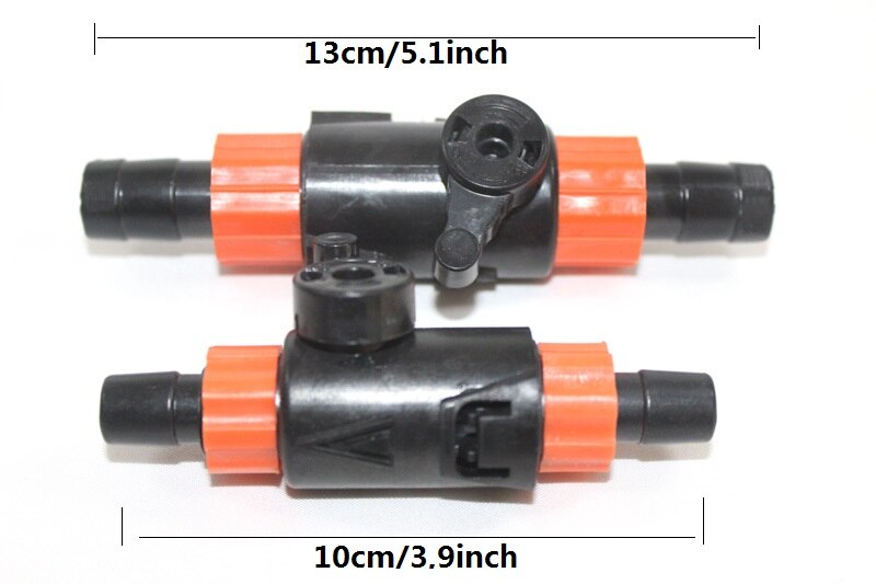 NuoNuoWell 2x Fish Tank Water Flow Control Lock Valve Connector For 12/16mm Sofe Hose Aquarium Irrigation Pipe Fittings