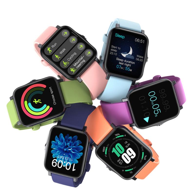 S80 Clever Uhr Männer Voller berühren Fitness Tracker IP67 Wasserdichte Frauen Smartwatch Für IOS Android