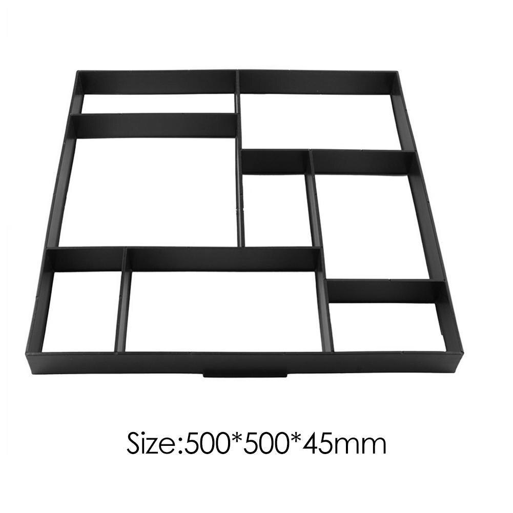 Molde para pavimento de jardín, pavimento de jardín DIY, pavimentación manual, Camino de piedras de ladrillo de cemento, moldes de hormigón, fabricante de caminos, herramientas de jardín reutilizables: H