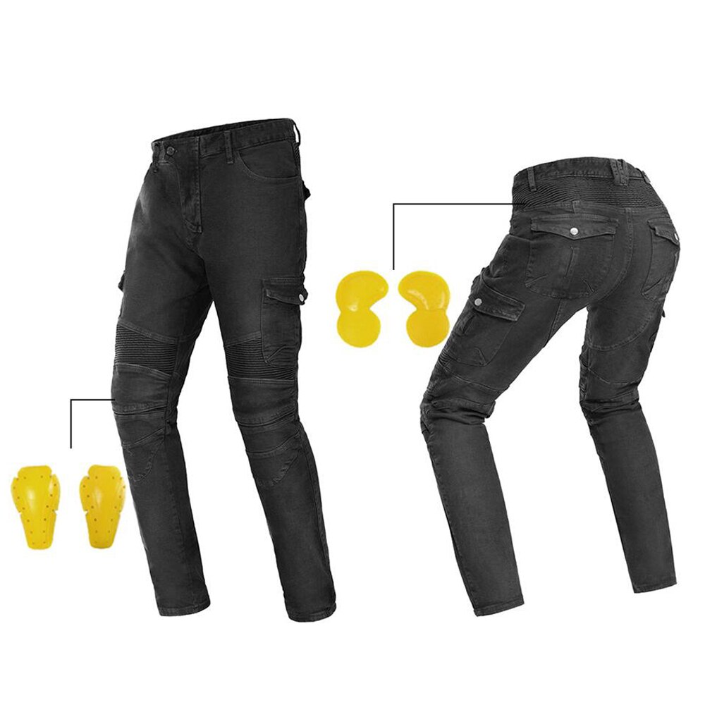Motorbroek heren motorjeans casual broek motorcross off-road kniebeschermende moto jeans broek