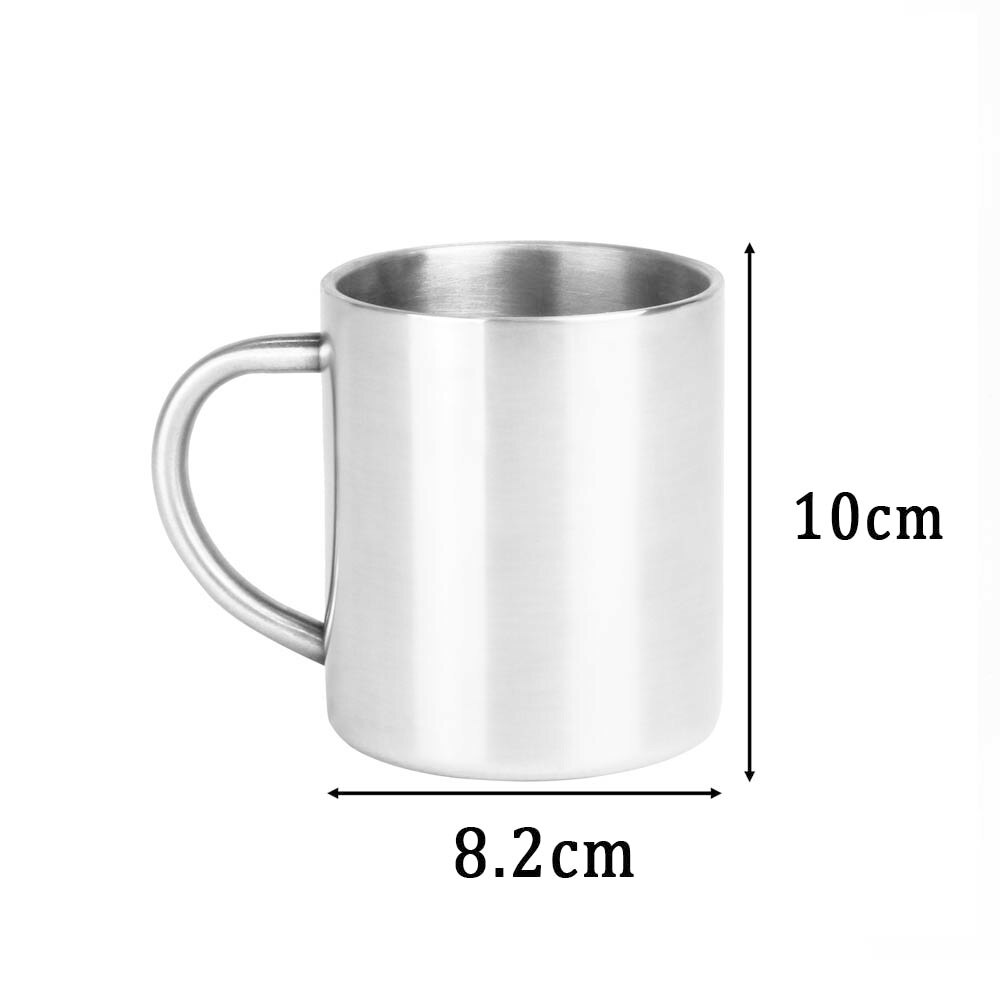 220/300/400ML Double Wall Cup Stainless Steel Insulated Drinking Cup Beer Coffee Tea Mug Drinkware High Qaulity: 400ML