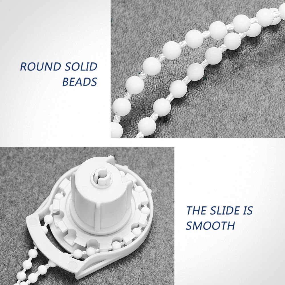 VORCOOL 1 Set Roller Shade Blind Beaded Chain Cord Clutch with Metal Core Roller Shade Blinds Connectors (White)