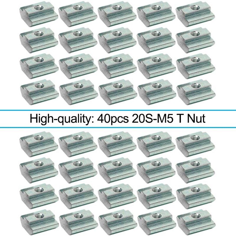 Aluminum Profile Connector Set, Corner Bracket, T Nuts for Slot 6mm 20S Aluminum Rail Accessories