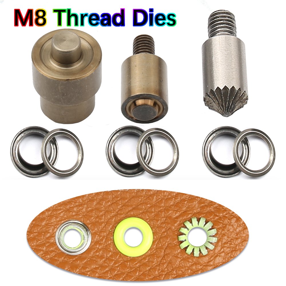 Agujero perforador de cuero y ojal, troqueles de instalación para prensa manual, molde para cortinas, zapatos, artesanía de cuero, accesorios de costura