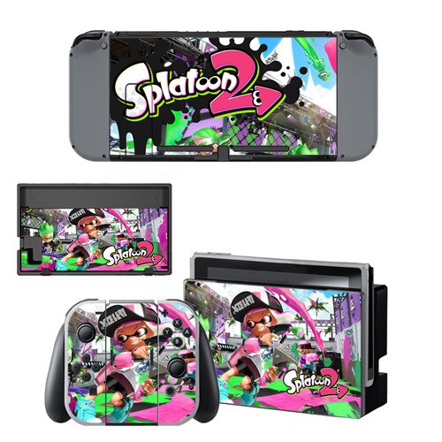 Game Splatoon 2 Skin Sticker vinyl for NintendoSwitch stickers skins for Nintend Switch NS Console and Joy-Con Controllers: YSNS0434