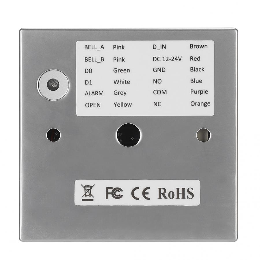 2000 Users DC12V 125KHZ RFID Card Reader IP65 Waterproof Keypad Password Access Controller
