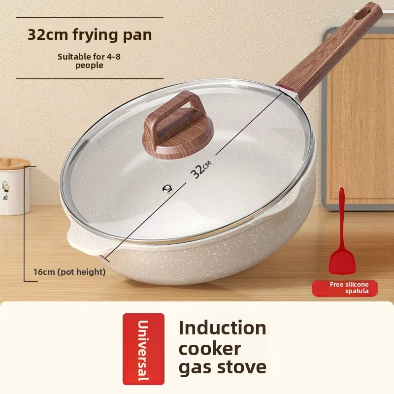 Herde Gasherd Spezielle Töpfe und Pfannen einstellen Maifanshi Antihaft-Pfanne Haushalt Steak Bratpfanne Spiegelei Pfannkuchen Gebratene Induktion: Pflaume
