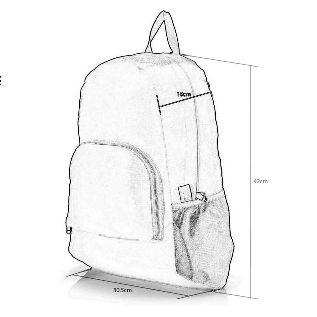 Hiking Bag Rucksack Lightweight Foldable Waterproof Nylon Women Men Skin Pack Backpack Travel Outdoor Sports Camping