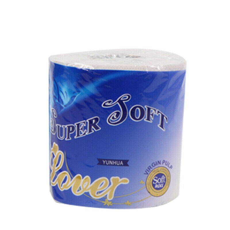 5 Rolls 2 Ply Toilet Paper Bulk Rolls Bath Tissue Bathroom Soft Paper