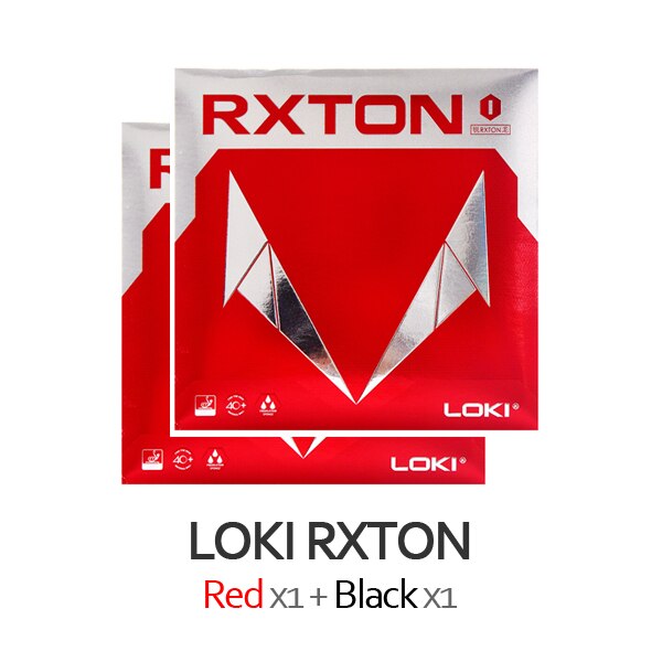 LOKI RXTON Table Tennis Rubber Max Thickness Original WANG HAO LOKI Ping Pong Sponge: 1 Red and 1 Black