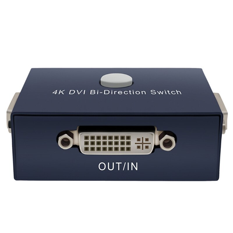 4K DVI Switcher 2 Input 1 Output for PC DVI Switch 2 in 1 Out Support 1920X1080