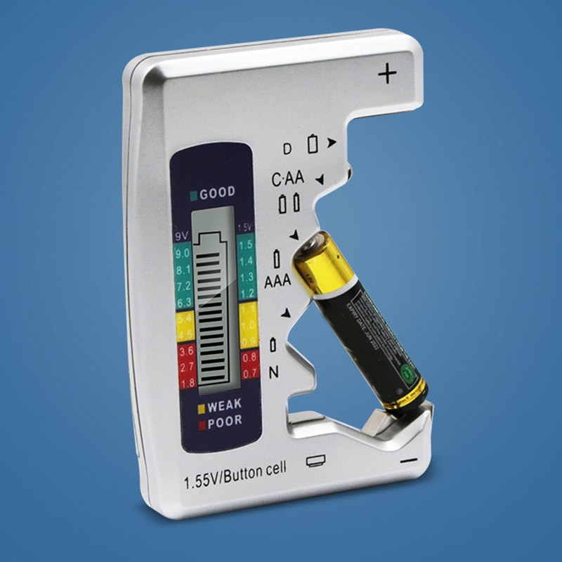 Universal batteritester checker meter til aa aaa cd n 1.55v 9v knapcelle tsh shop