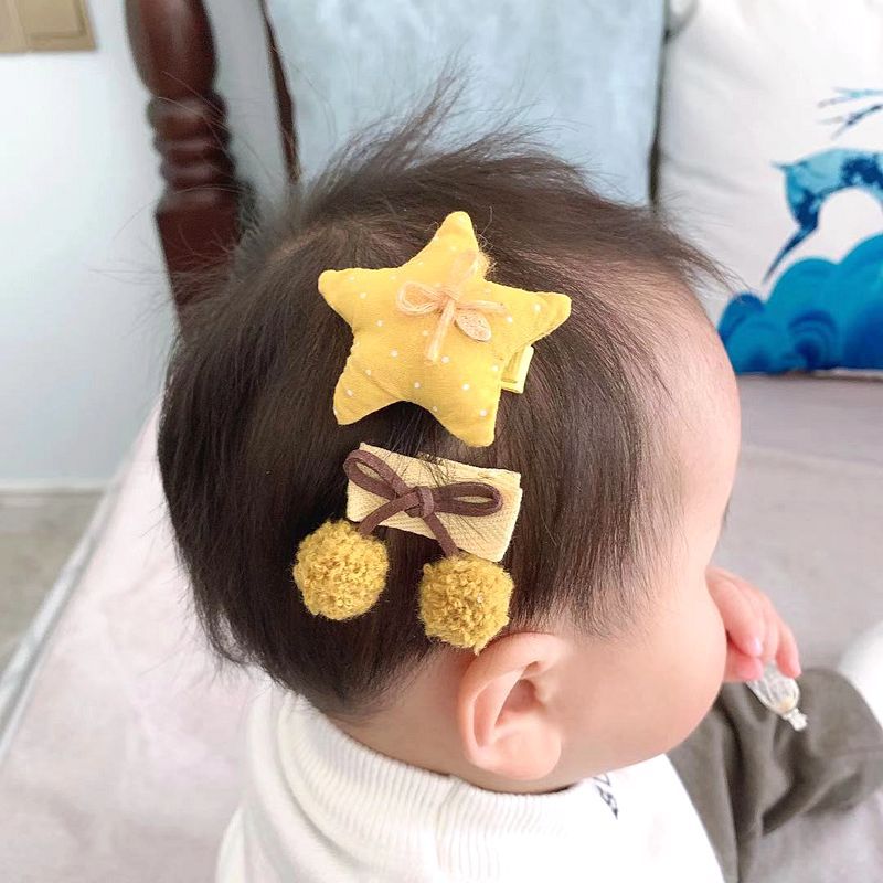 Lote de 5 uds. De pinzas para el pelo para bebé, lazos de flores de conejo para niña, horquilla de corona, pasadores de Haarspeldjes, accesorios para el cabello para bebé pequeño