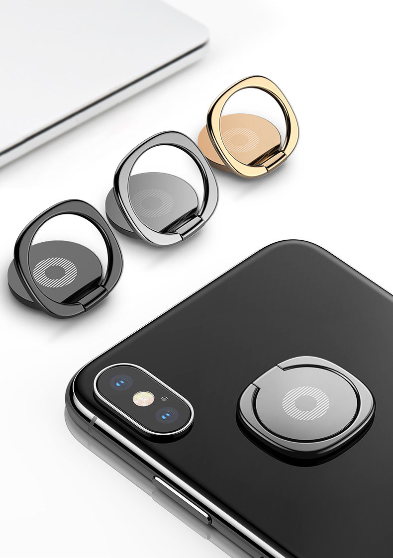 Metal Ultra Thin Phone Holder Universal Mobile Phone Finger Ring Holder Flexible Phone Stand for Samsung Galaxy Note 10 Huawei