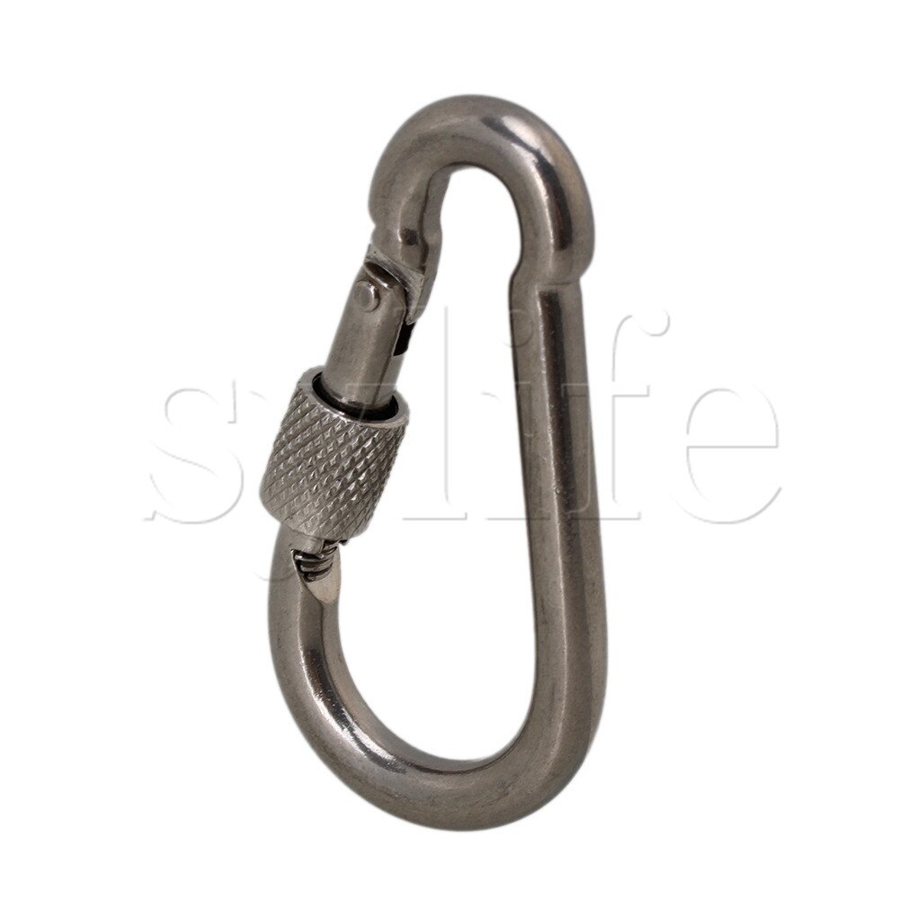 M6x61mm Stainless Steel Quick Link Chain Carabiner Rope Cable Connector