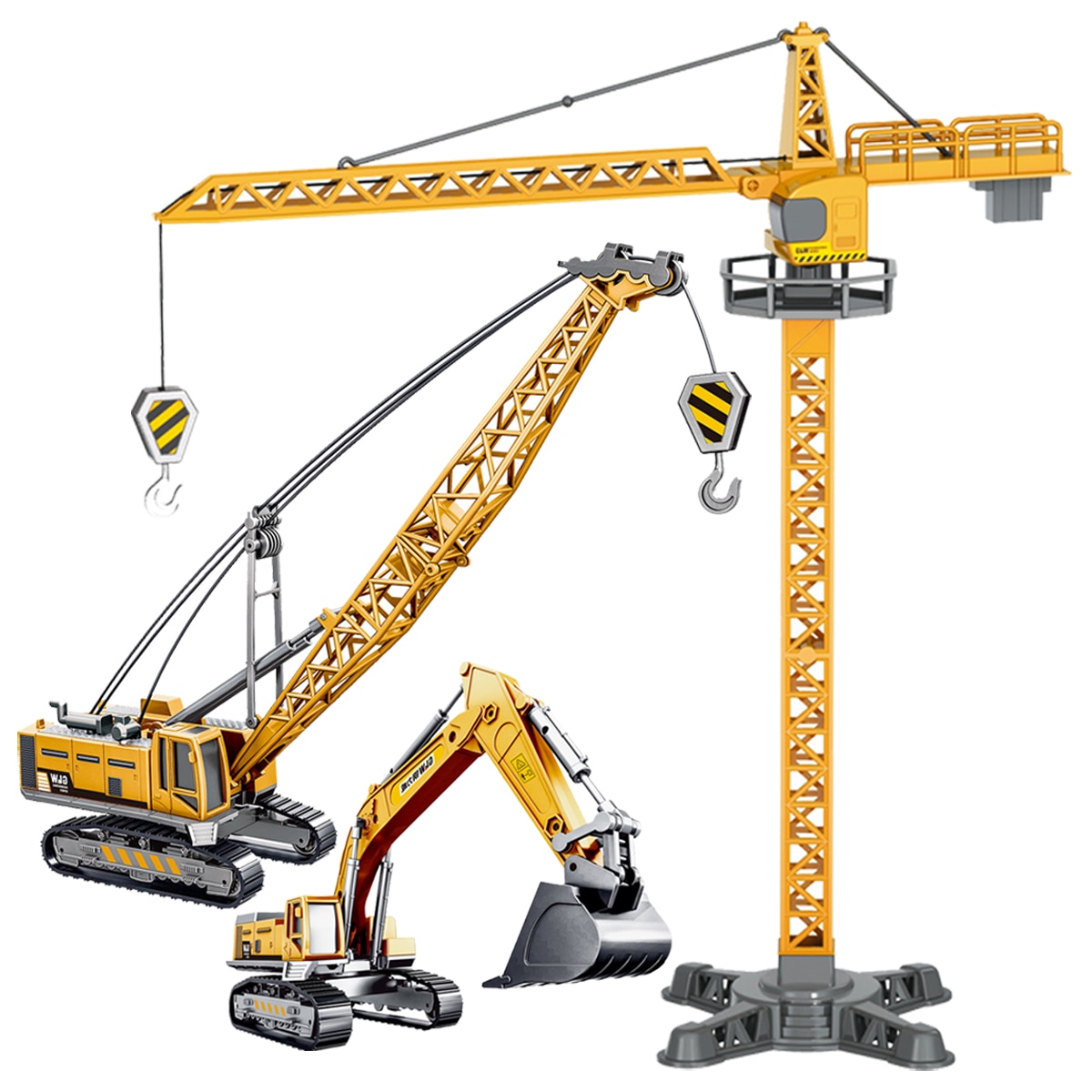 Ingegneria della lega Bulldozer gru costruzione camion RC Tower Designer per ragazzi gioca escavatore veicoli auto Set giocattoli per bambini