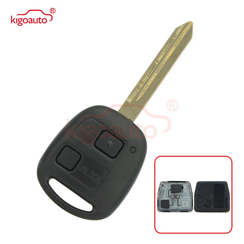Llave de coche remota Denso (NO Valeo) Kigoauto 89071-42050 2 botones TOY47 315mhz sin CHIP para Toyota Yaris Avensis
