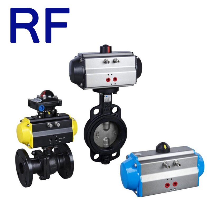 RF ACT-050D Double Acting Pneumatic Actuator Aluminum Alloy Material for Ball Valve and Butterfly Valve