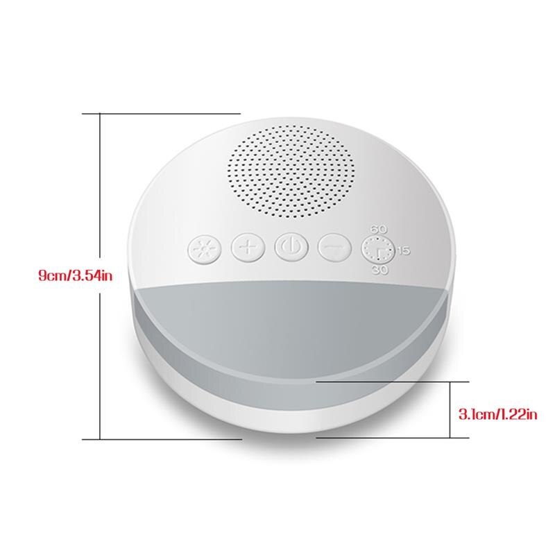 Nature Soothing Sounds Therapy White Noise Machine for Baby Adult Sleeping Relaxation USB Rechargeable