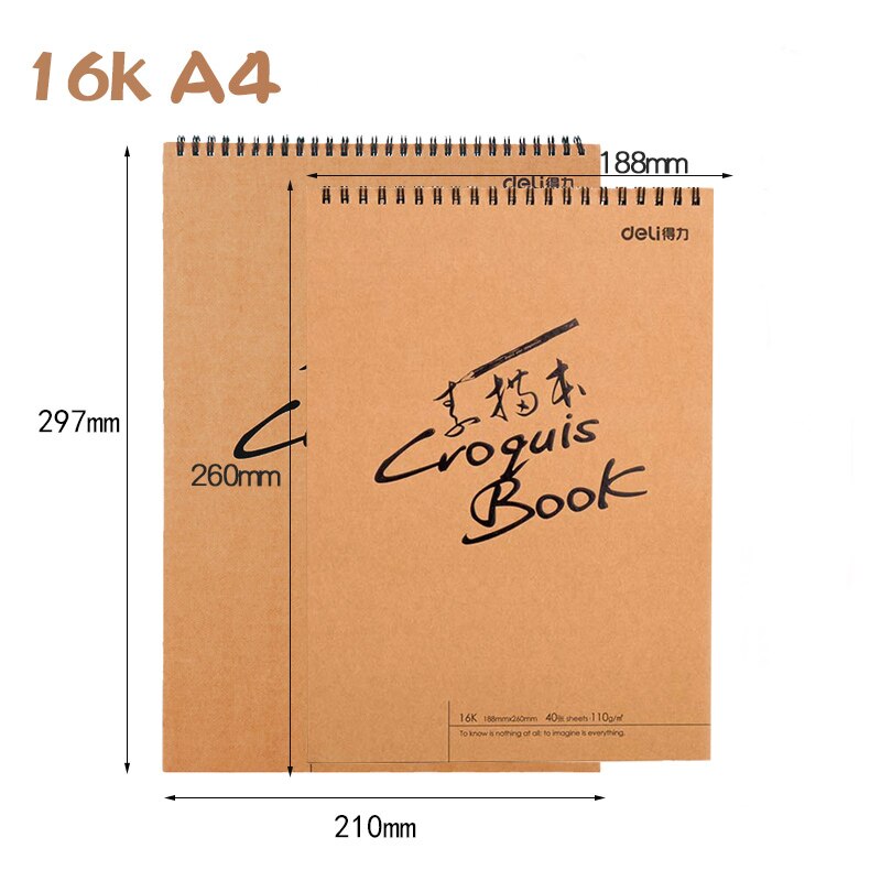 Art sketch book coloring book sketch book picture book hand-painted children's picture book diy sketch doodle picture book