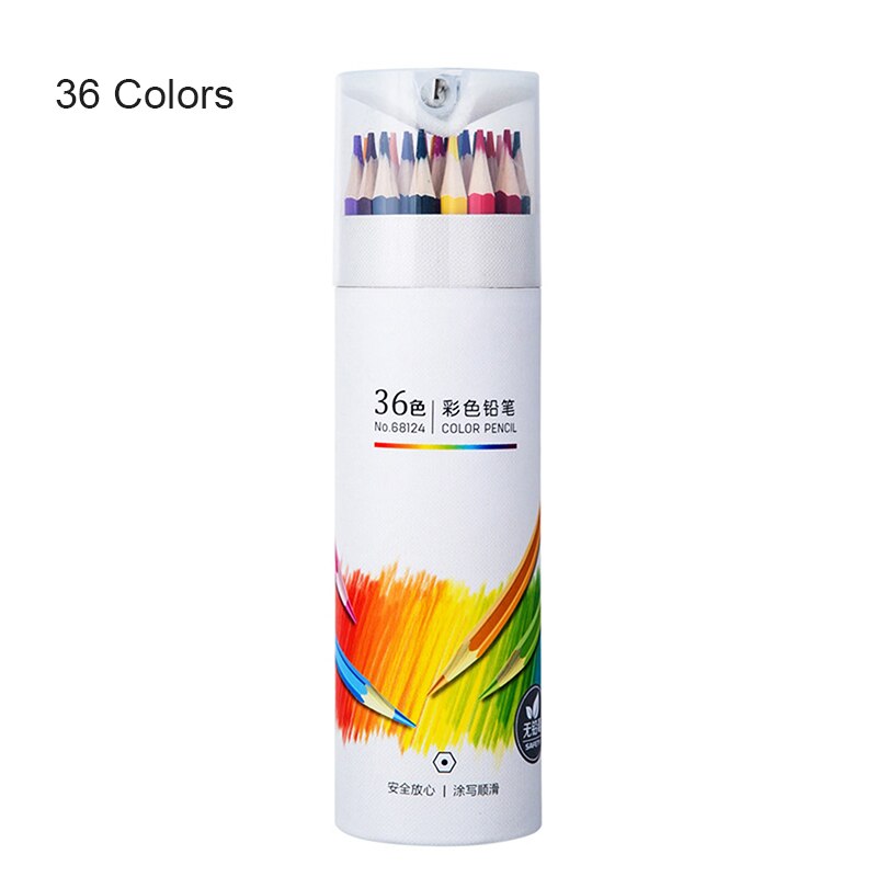 12/24/36/48 Kleur Potlood Set Voor Tekening Schets Schilderen Student School Art Verf Door Nummer Pennen & Borstels Lbshipping: 36 colors